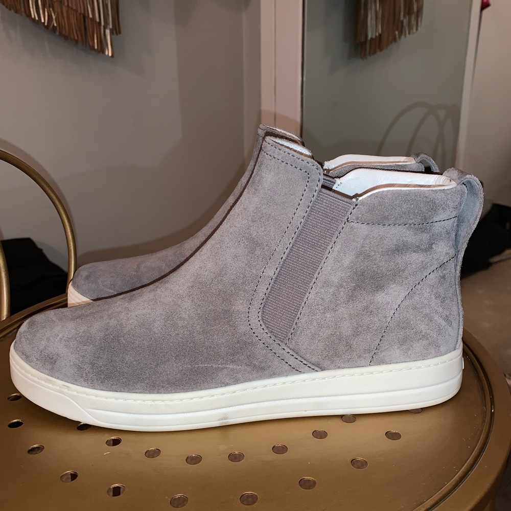 Prada HI Top Suede Sneaker